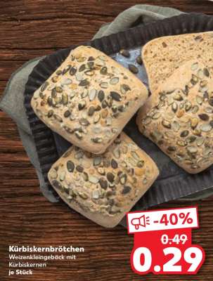 Kürbiskernbrötchen