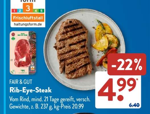 FAIR & GUT Rib-Eye-Steak