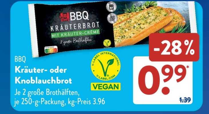 BBQ Kräuter- oder Knoblauchbrot