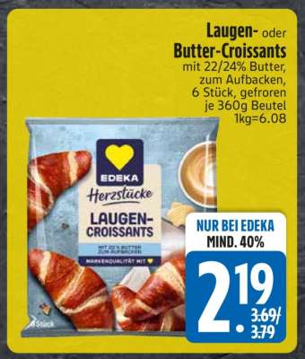 Laugen- oder Butter-Croissants
