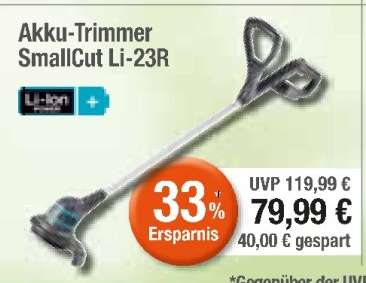 Akku-Trimmer SmallCut Li-23R