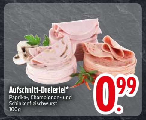 Aufschnitt-Dreierlei