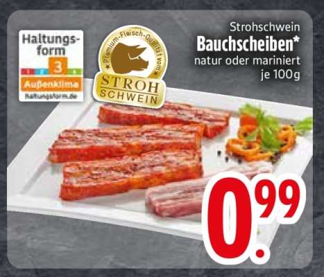 Strohschwein Bauchschnitten