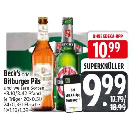 Beck's oder Bitburger Pils