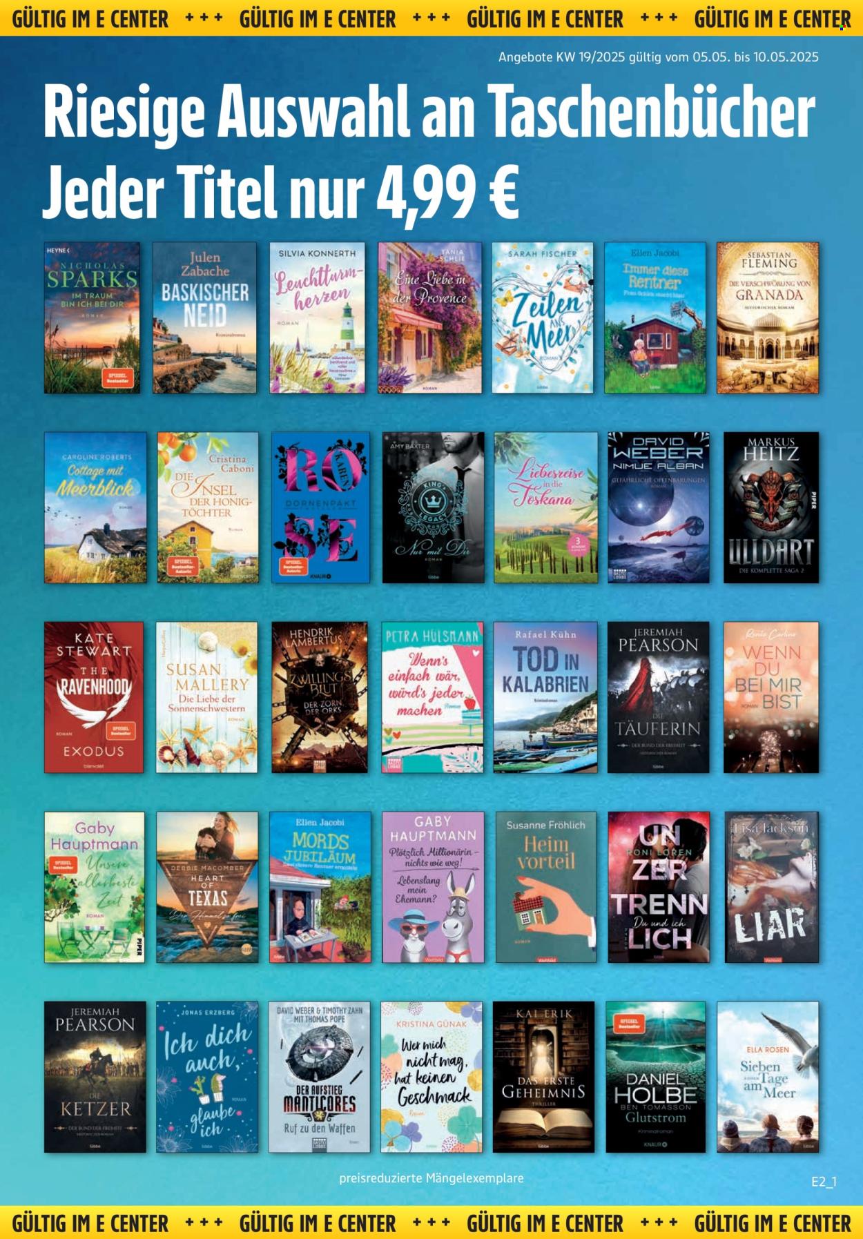 E center Prospekte  - 5.05.2025 - 10.05.2025. Seite 1