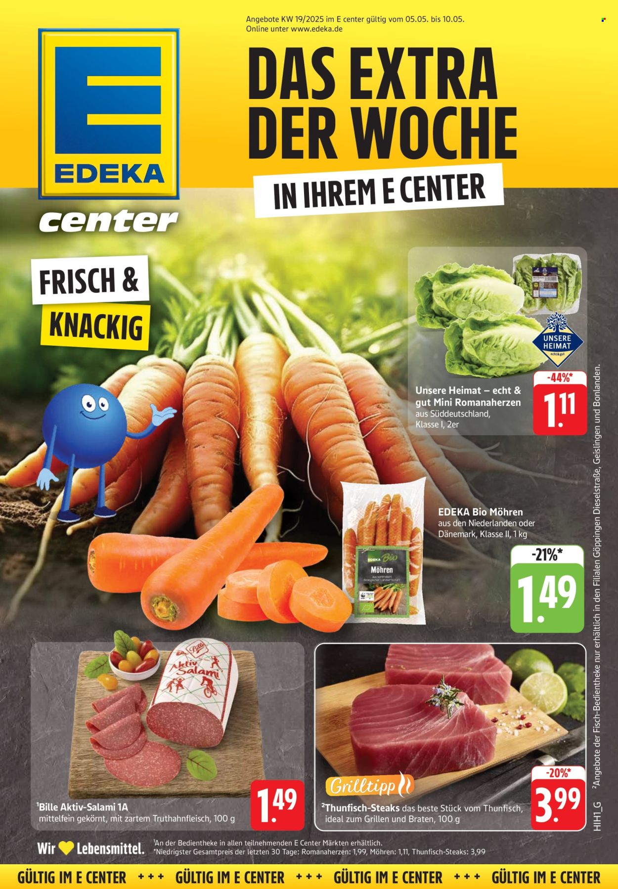 E center Prospekte  - 5.05.2025 - 10.05.2025. Seite 1