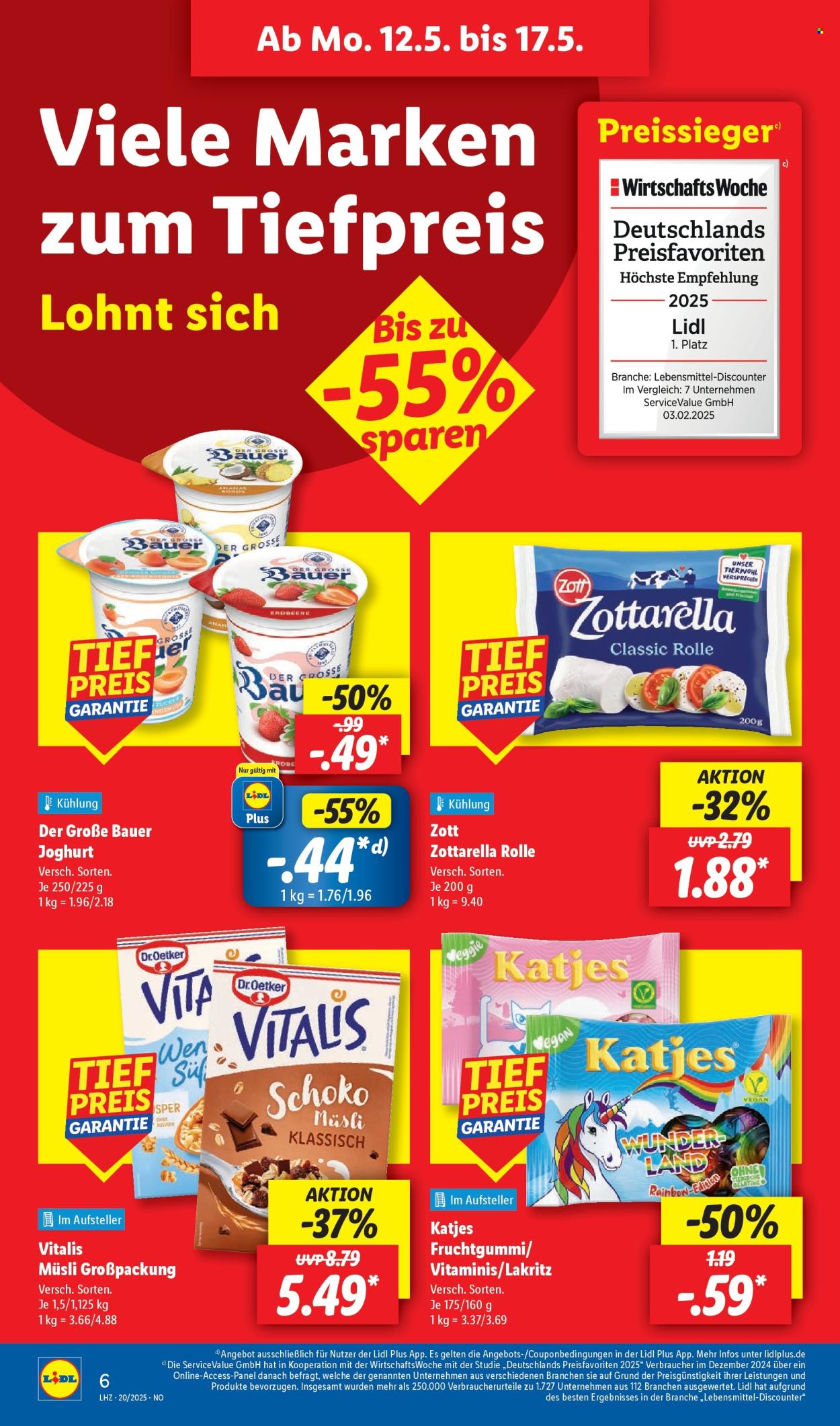 Lidl Prospekte  - 12.05.2025 - 17.05.2025. Seite 1