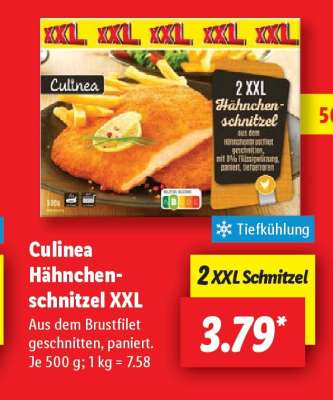 Culinea Hähnchenschnitzel XXL