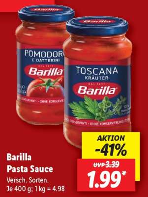 Barilla Pasta Sauce
