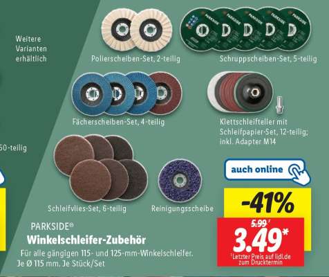 PARKSIDE® Winkelschleifer-Zubehör