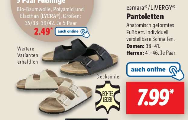 esmara®/LIVERGY® Pantoletten