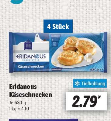 Eridanous Käseschnecken