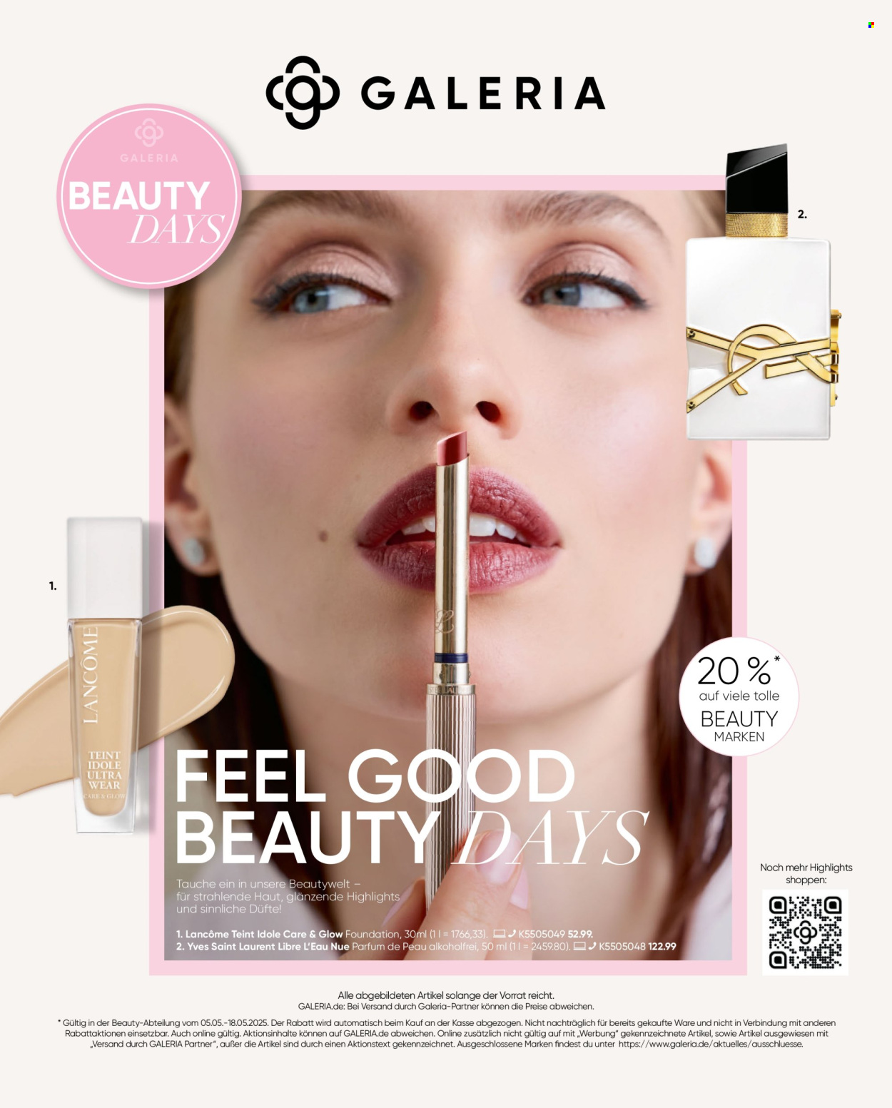 GALERIA Karstadt Kaufhof Prospekte  - 5.05.2025 - 18.05.2025. Seite 1