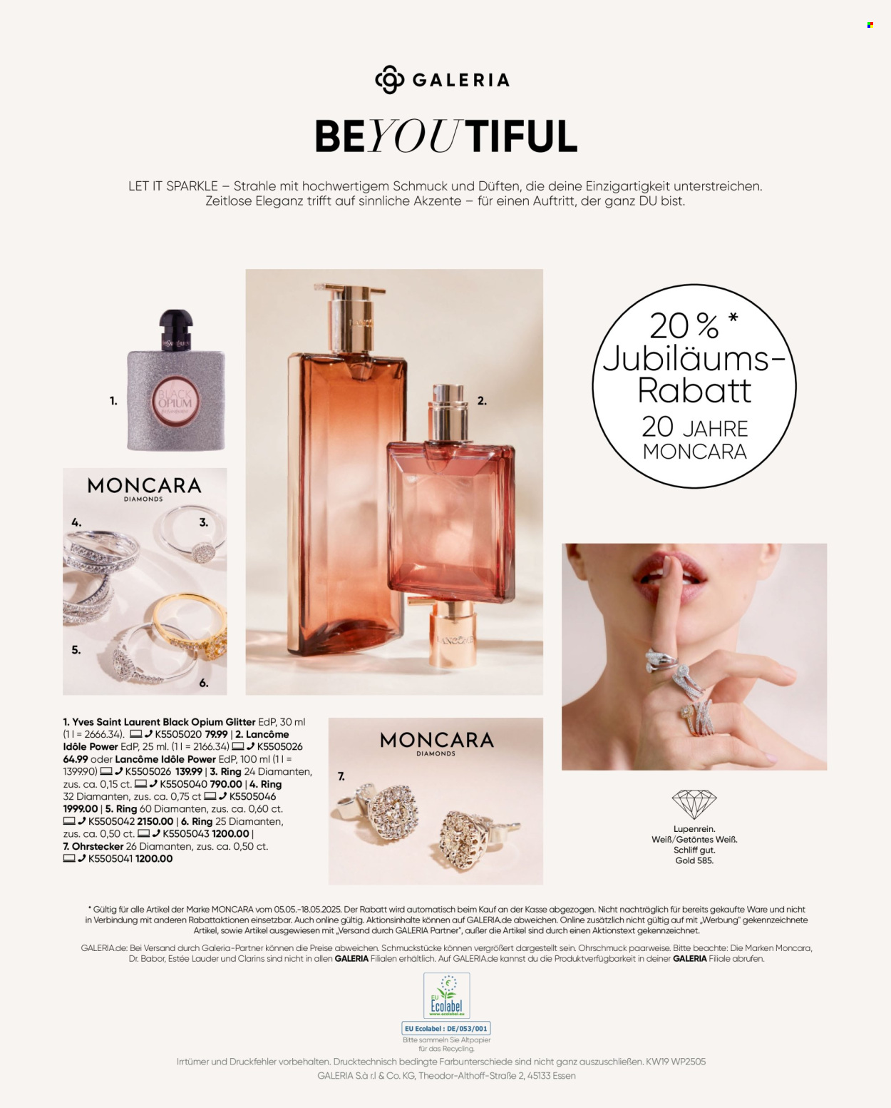 GALERIA Karstadt Kaufhof Prospekte  - 5.05.2025 - 18.05.2025. Seite 1