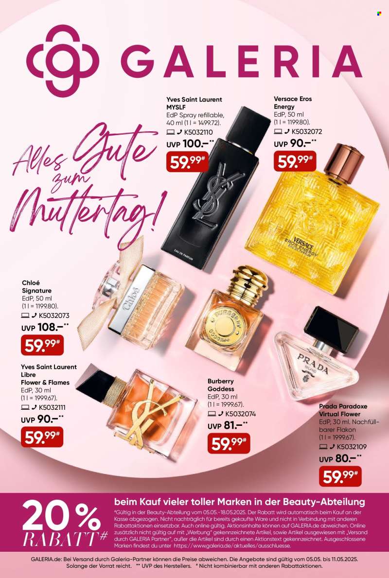 Prospekte GALERIA Karstadt Kaufhof - 5.05.2025 - 11.05.2025.