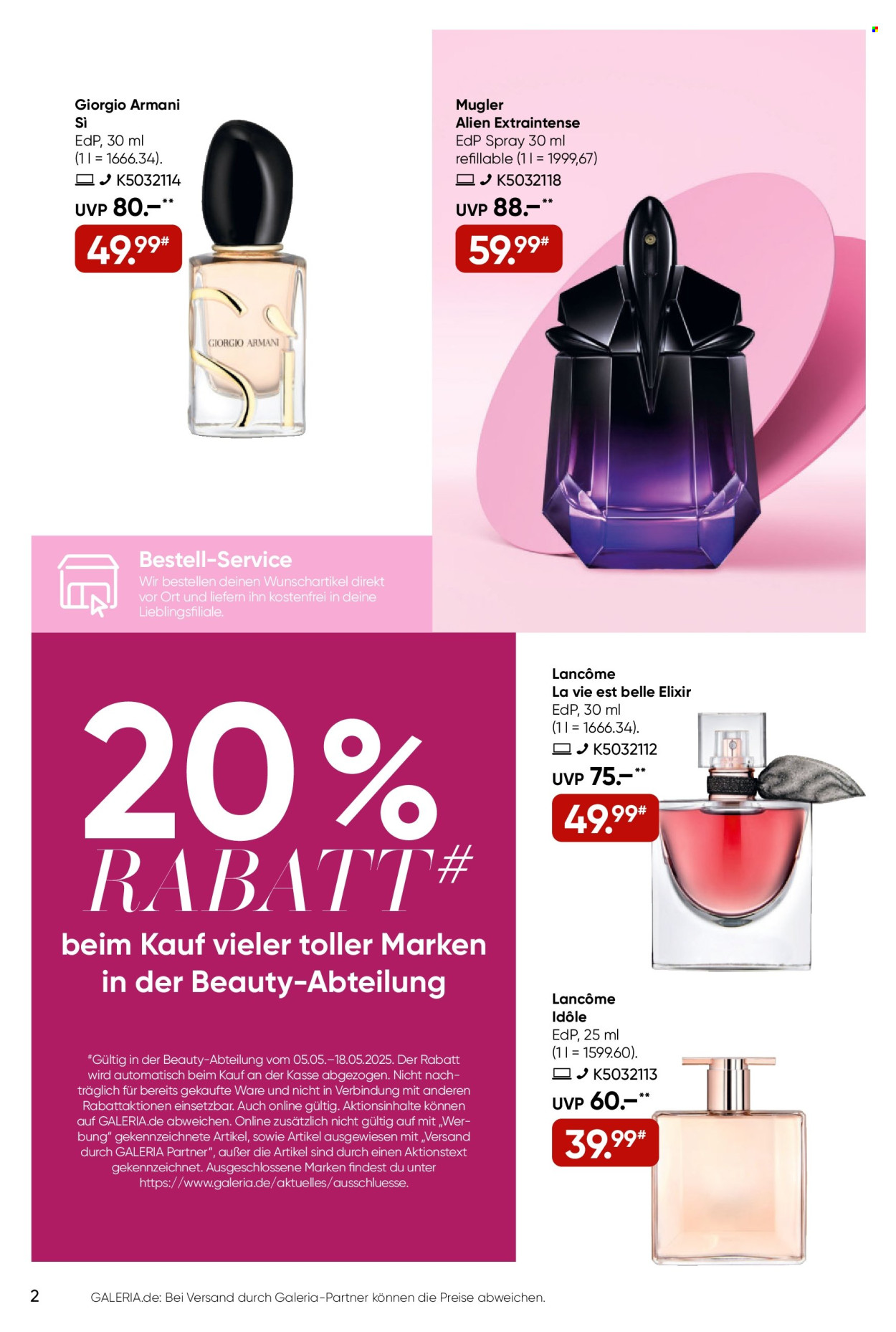 GALERIA Karstadt Kaufhof Prospekte  - 5.05.2025 - 11.05.2025. Seite 1