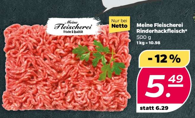 Meine Fleischerei Rinderhackfleisch*