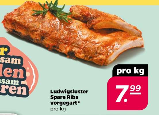 Ludwigsluster Spare Ribs vorgegart