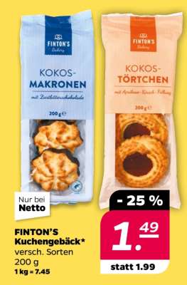 FINTON'S Kuchengebäck