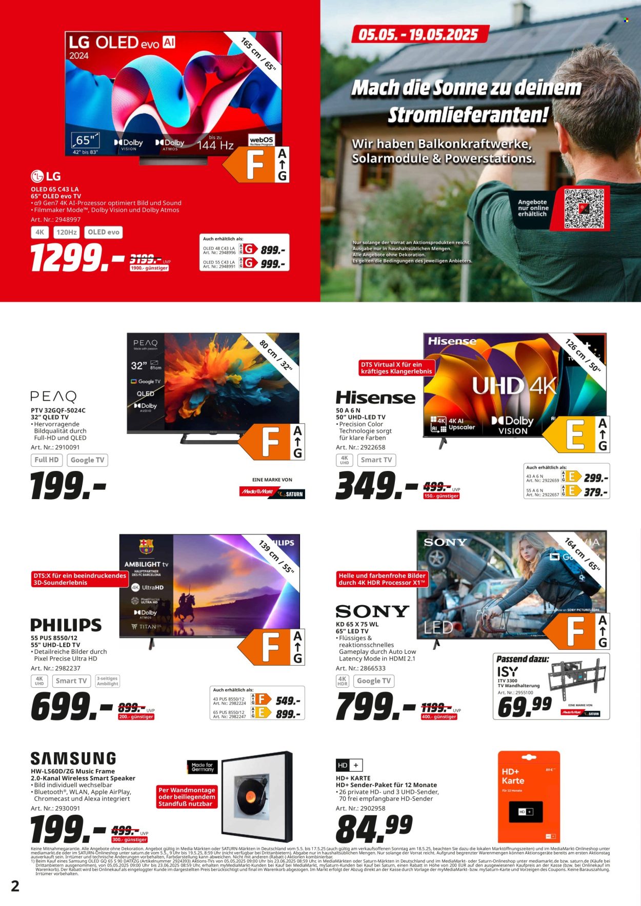 MediaMarkt Prospekte  - 5.05.2025 - 19.05.2025. Seite 1