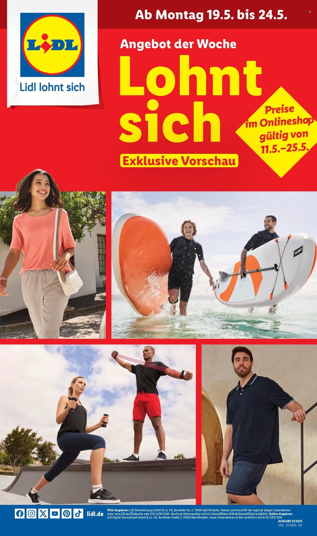 Lidl Prospekte  - 19.05.2025 - 24.05.2025. Seite 1