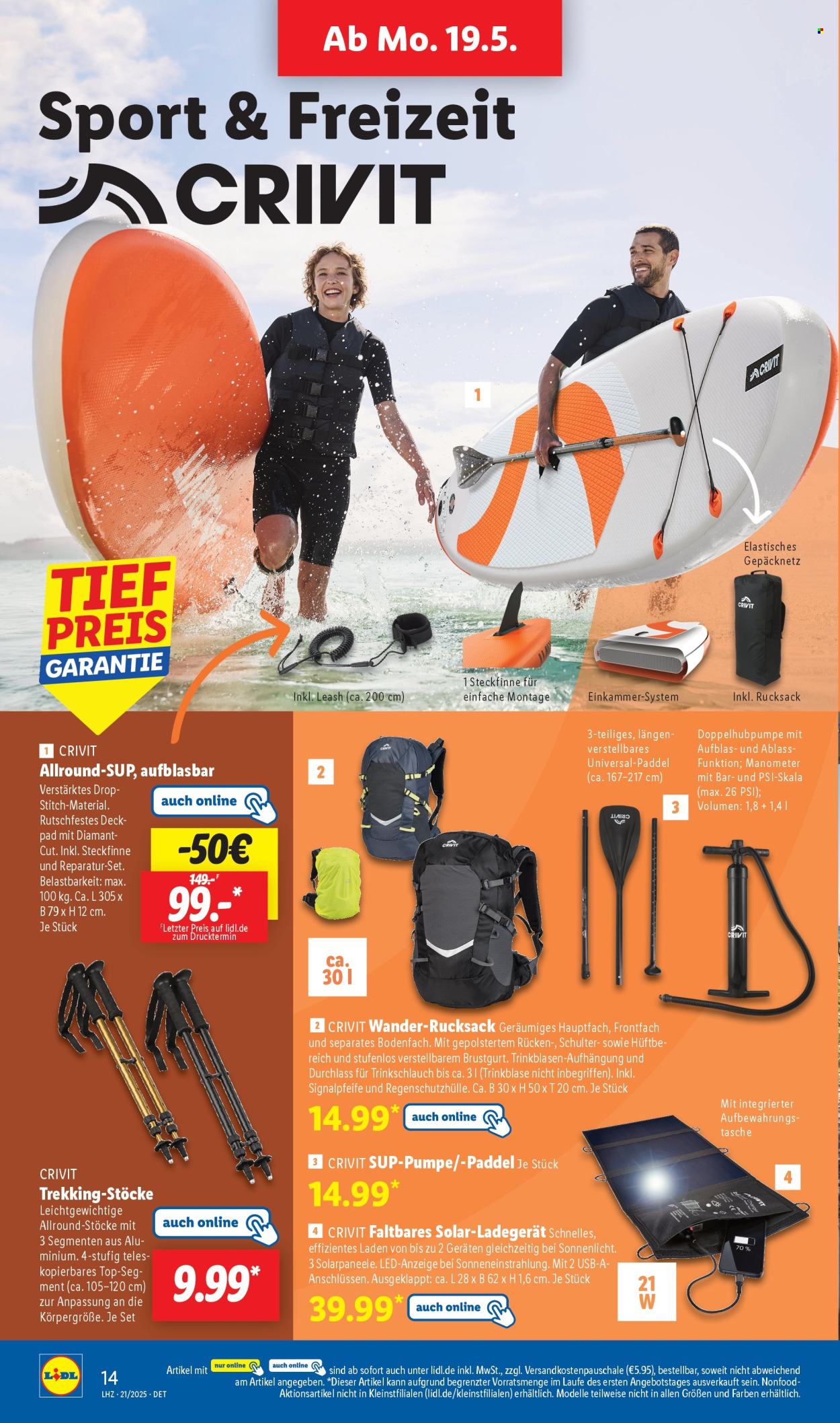 Lidl Prospekte  - 19.05.2025 - 24.05.2025. Seite 1