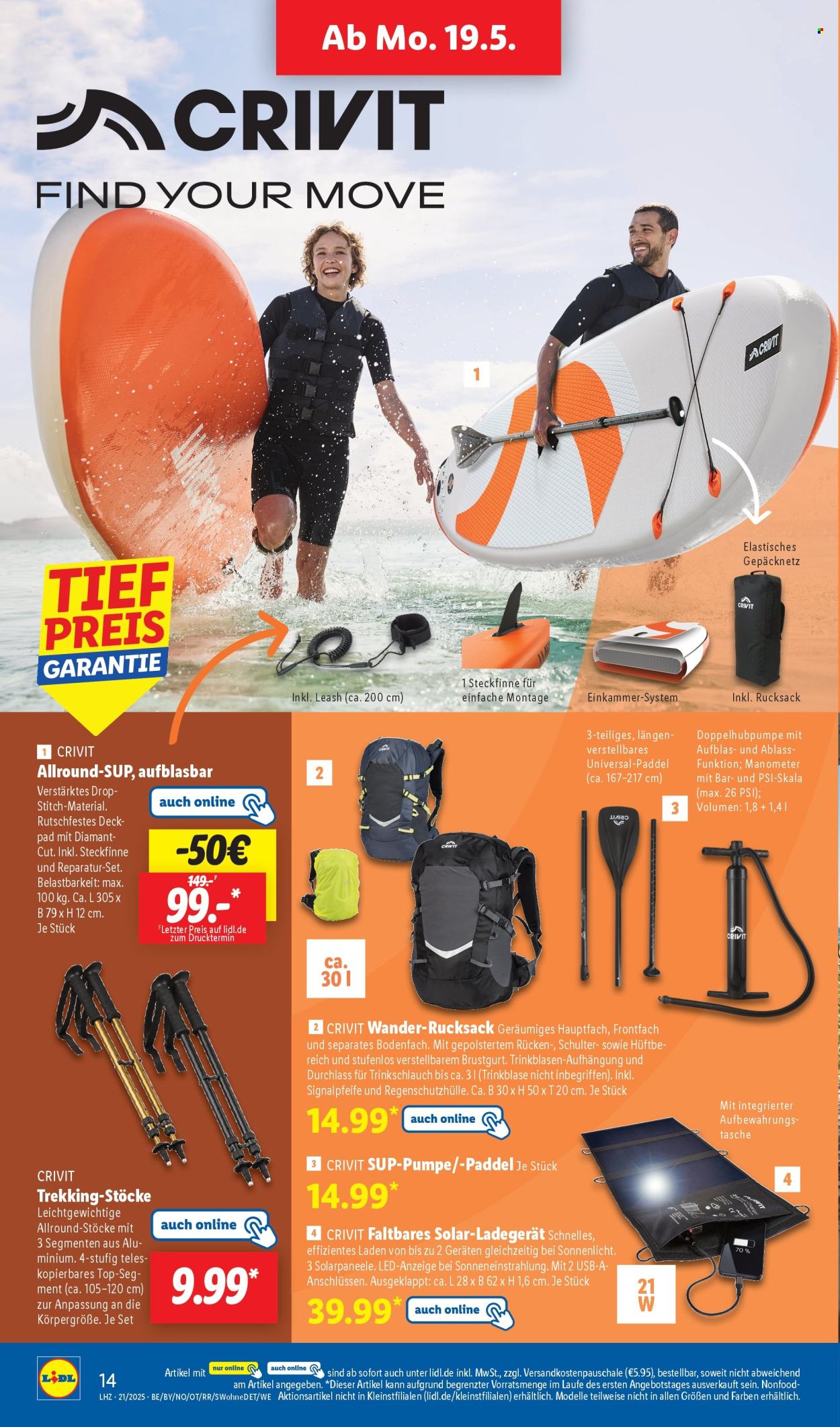 Lidl Prospekte  - 19.05.2025 - 24.05.2025. Seite 1