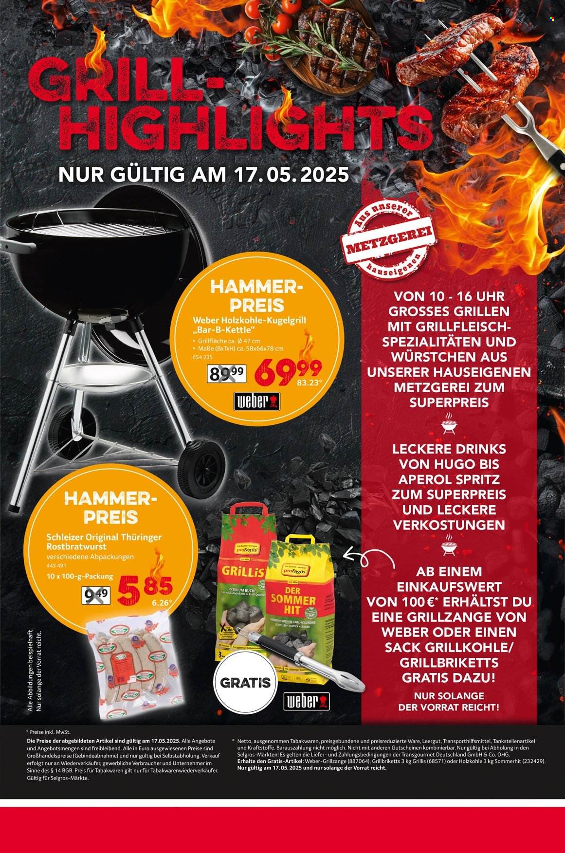 Selgros Prospekte  - 17.05.2025 - 17.05.2025. Seite 1