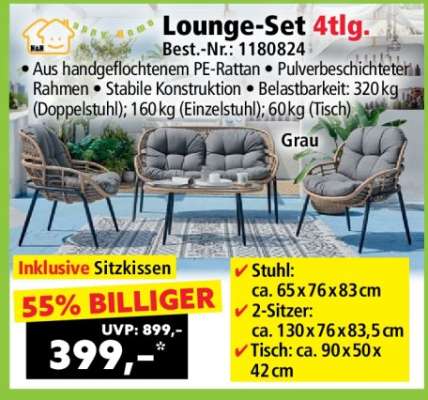 Lounge-Set 4tlg.