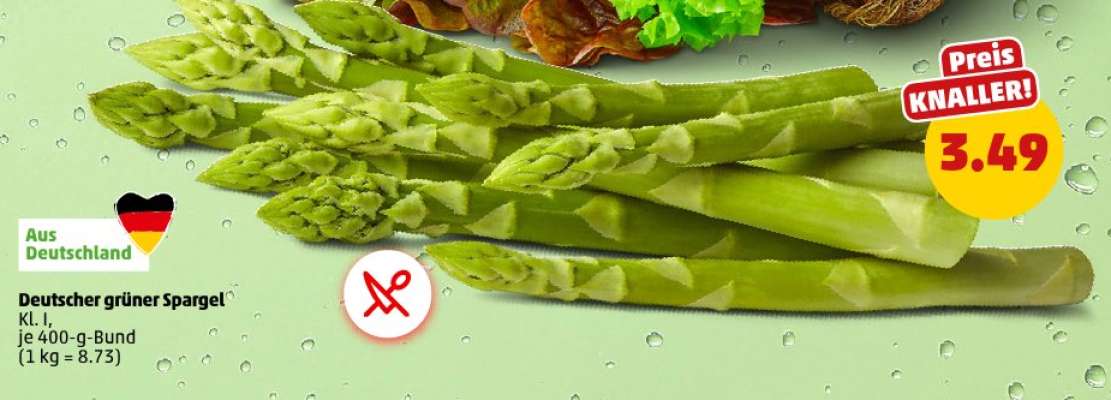 Deutscher grüner Spargel