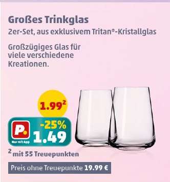 Großes Trinkglas