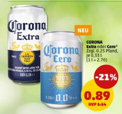 Corona Extra oder Cero