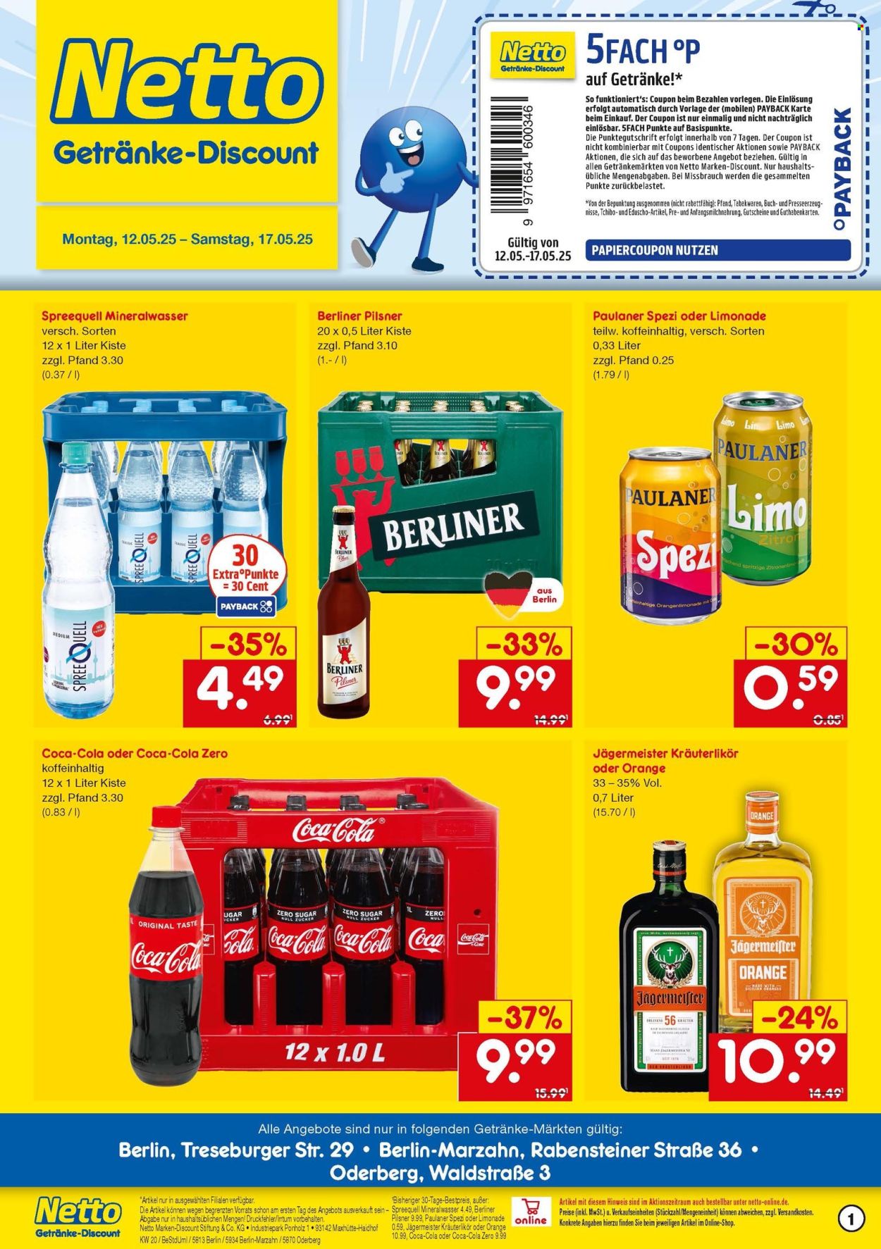 Leták Netto Marken-Discount - 12.5.2025 - 17.5.2025. Strana 1