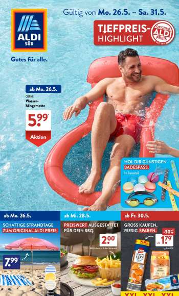 Prospekte ALDI SÜD - 26.05.2025 - 31.05.2025.