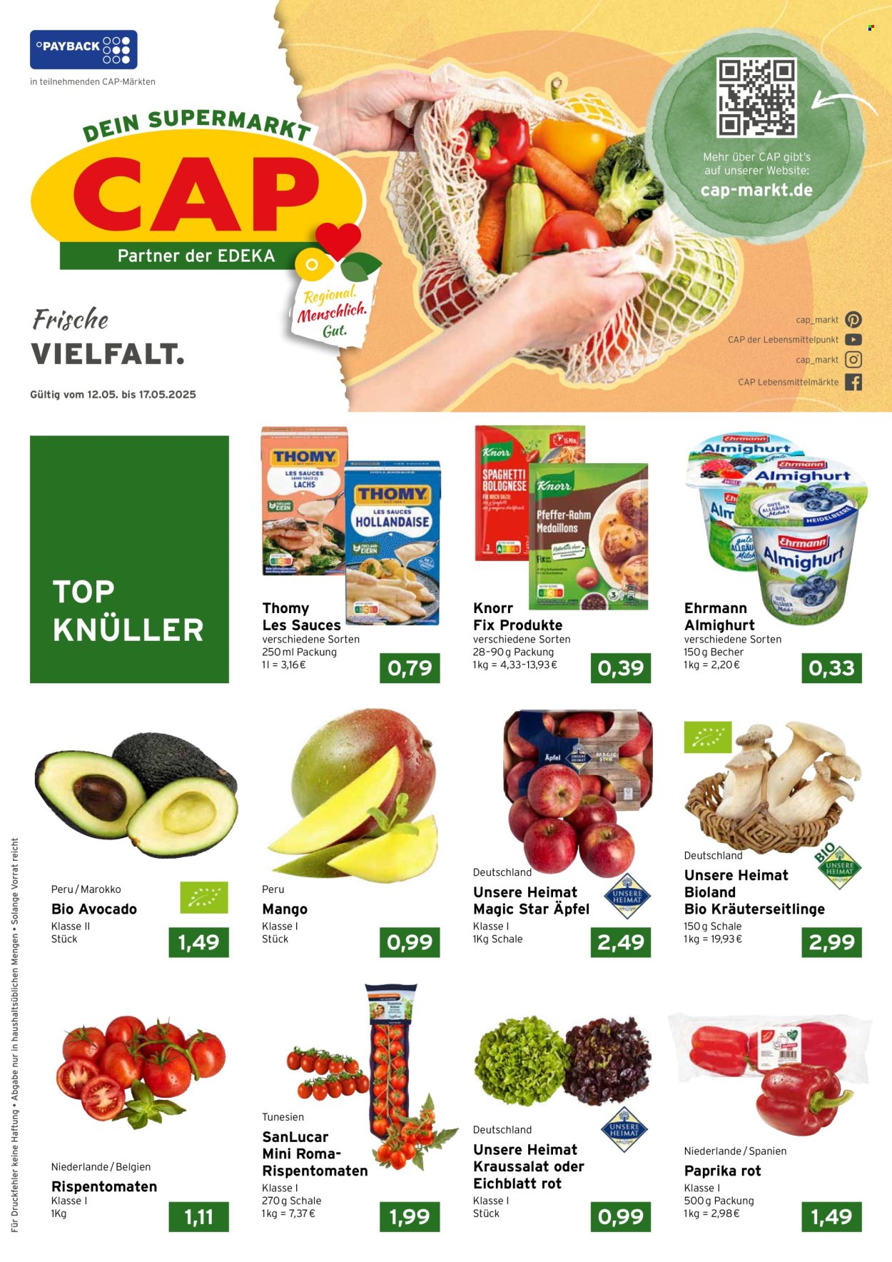 Leták CAP-Markt - 12.5.2025 - 17.5.2025. Strana 1