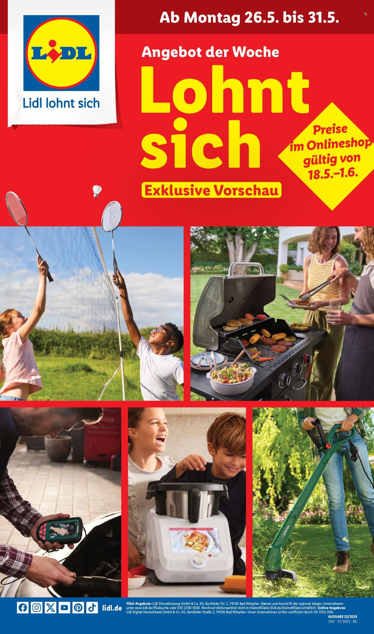 Leták Lidl - 26.5.2025 - 31.5.2025. Strana 1