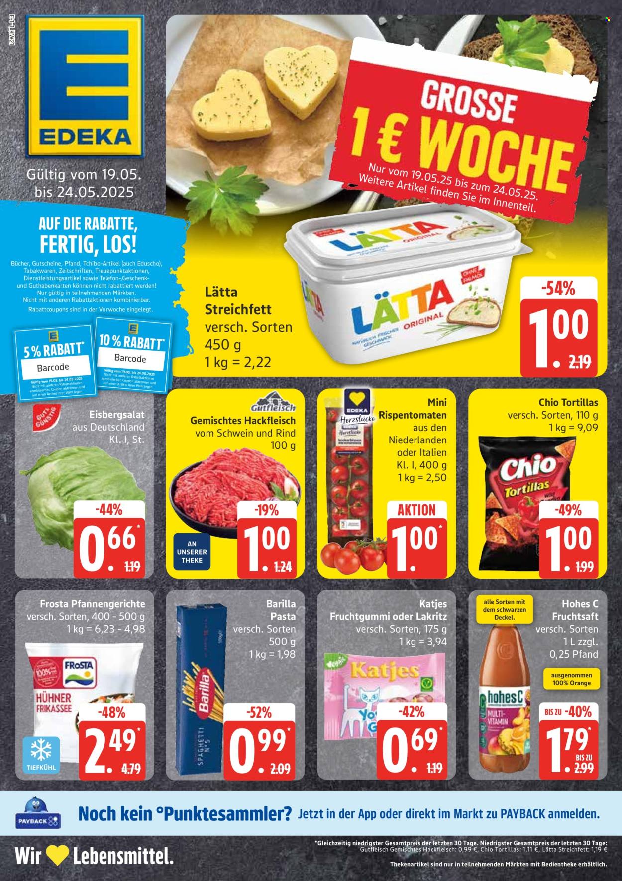 Leták Edeka - 19.5.2025 - 24.5.2025. Strana 1