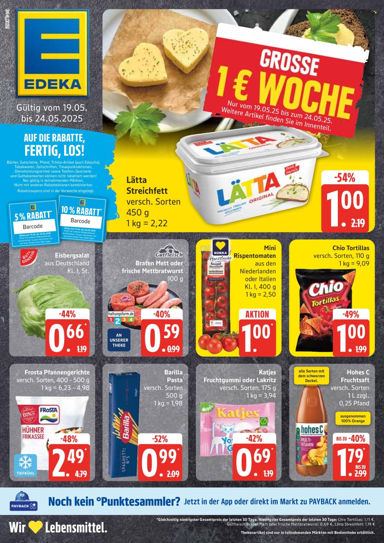 Leták Edeka - 19.5.2025 - 24.5.2025. Strana 1