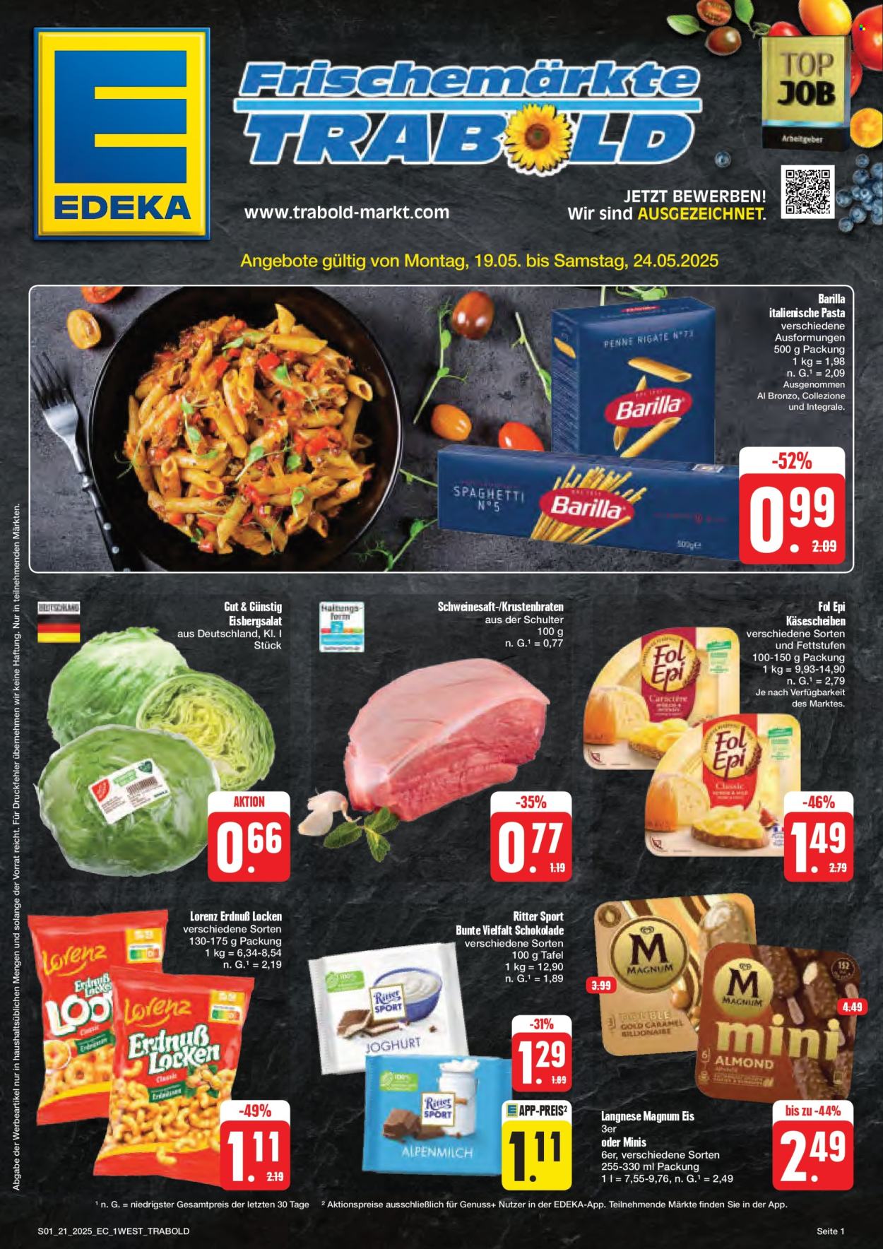 Leták Edeka - 19.5.2025 - 24.5.2025. Strana 1