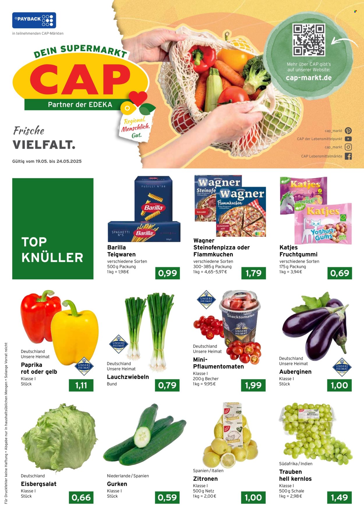 Leták CAP-Markt - 19.5.2025 - 24.5.2025. Strana 1