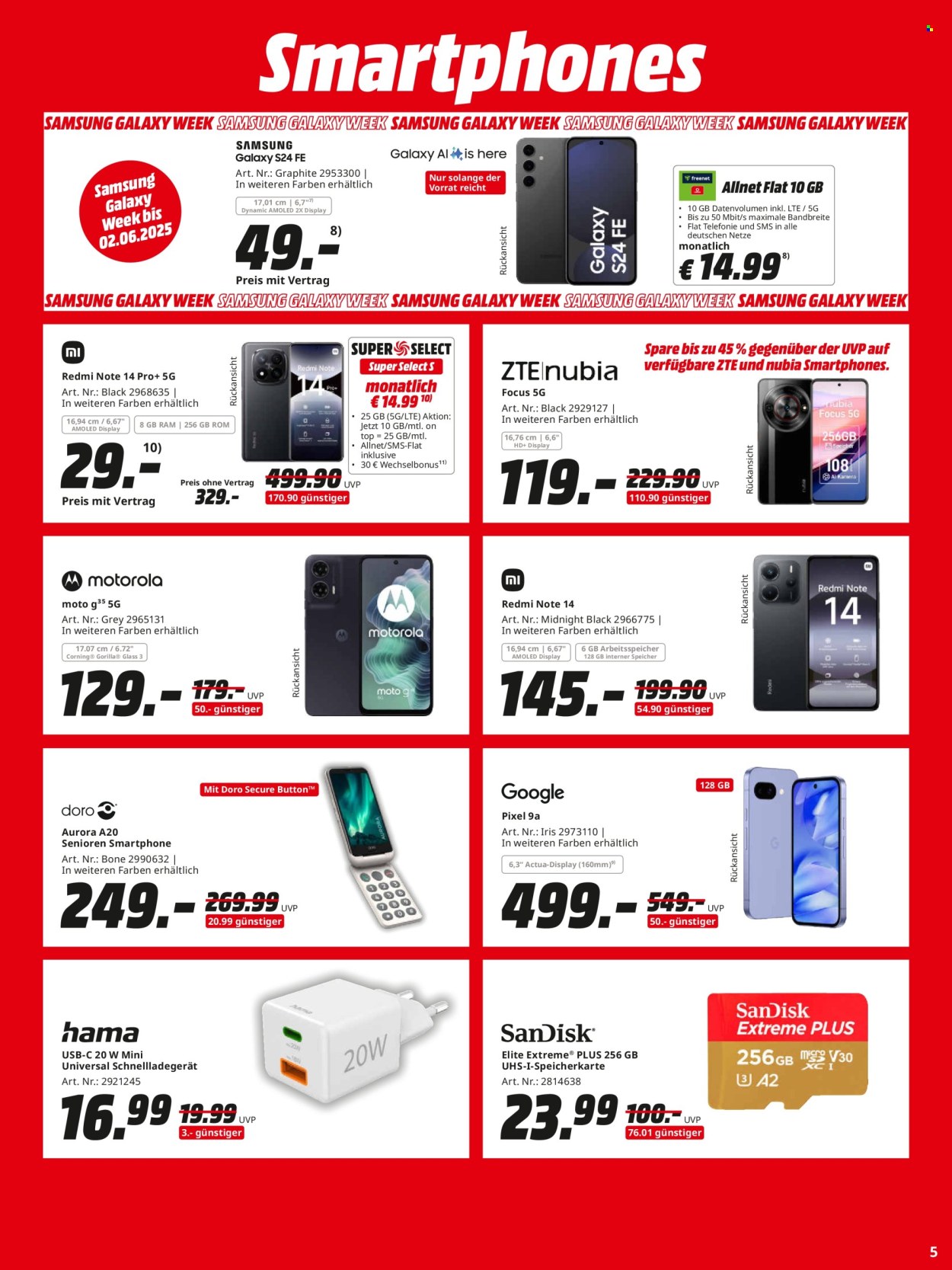 Leták MediaMarkt - 19.5.2025 - 9.6.2025. Strana 5