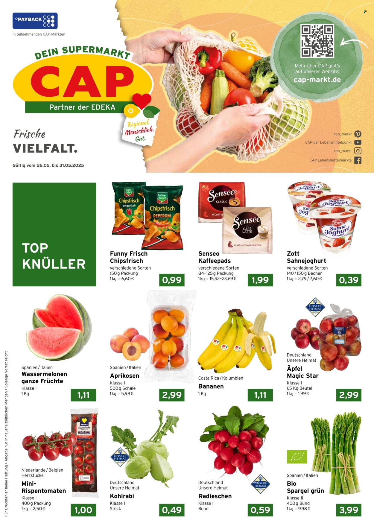 Leták CAP-Markt - 26.5.2025 - 31.5.2025. Strana 1