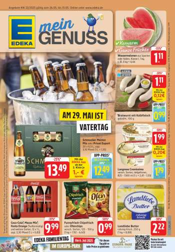 Prospekte Edeka - 26.05.2025 - 31.05.2025.