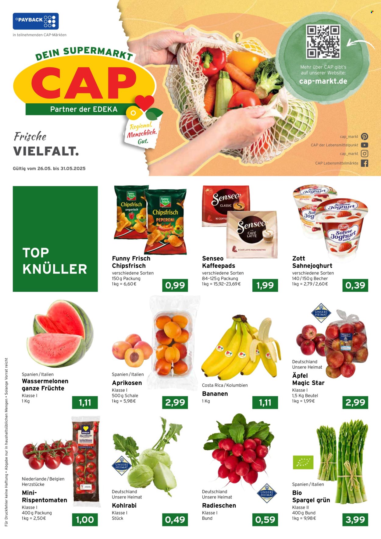 Leták CAP-Markt - 26.5.2025 - 31.5.2025. Strana 1