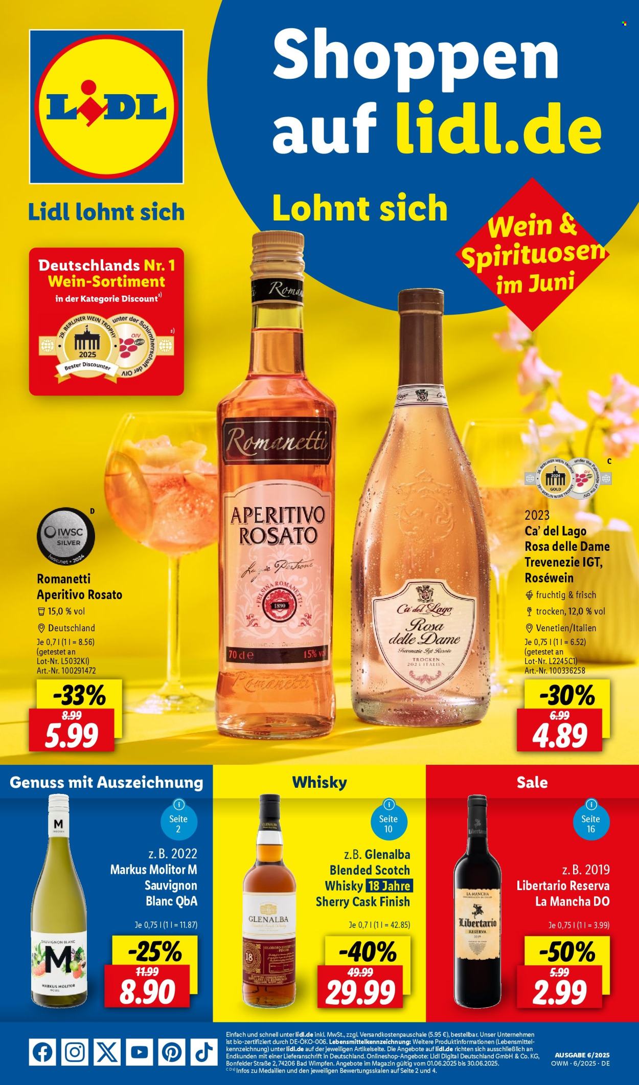 Leták Lidl - 1.6.2025 - 30.6.2025. Strana 1