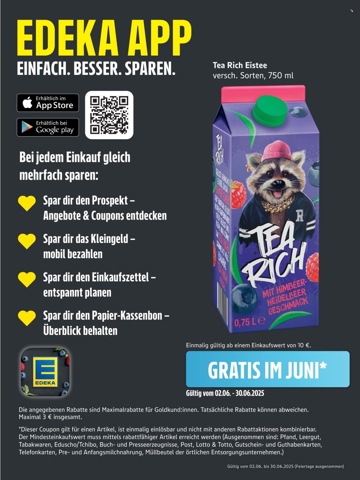 Leták Edeka - 2.6.2025 - 7.6.2025. Strana 1