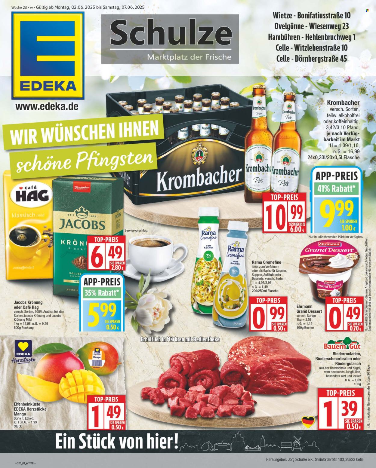 Leták Edeka - 2.6.2025 - 7.6.2025. Strana 1