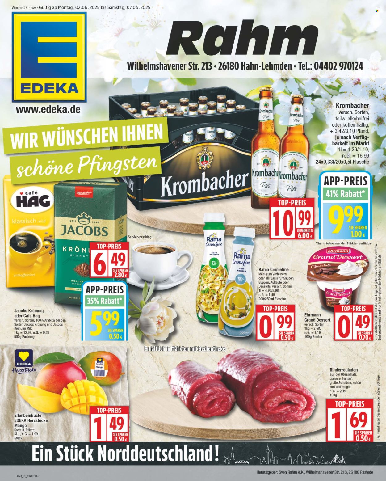 Leták Edeka - 2.6.2025 - 7.6.2025. Strana 1