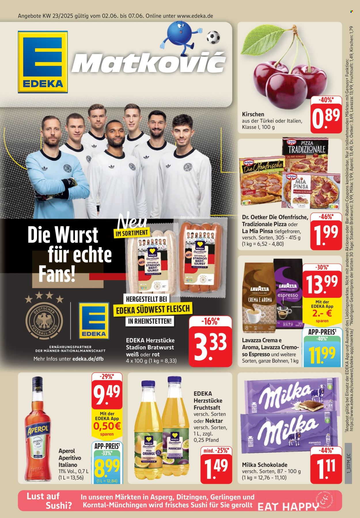 Leták Edeka - 2.6.2025 - 7.6.2025. Strana 1
