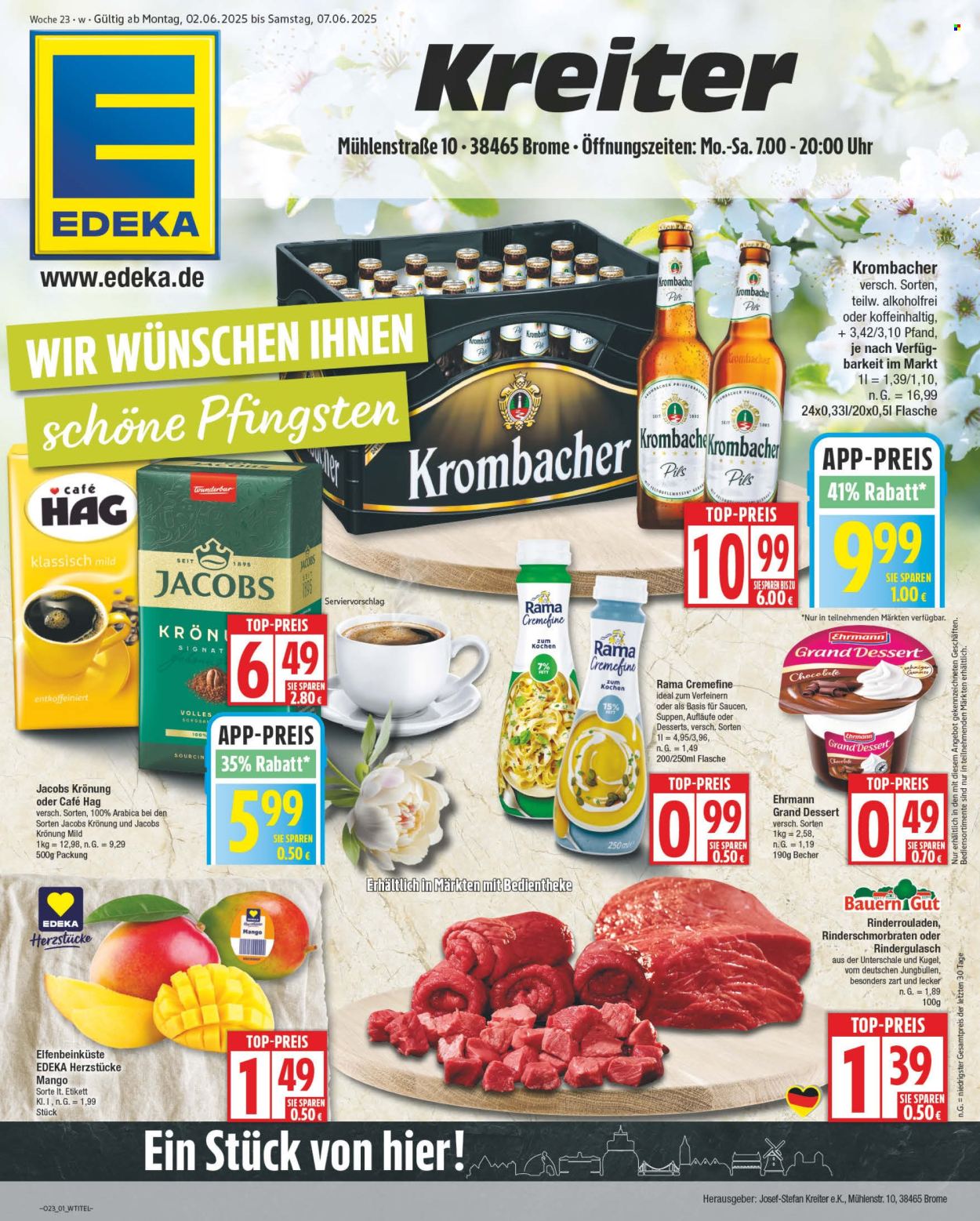 Leták Edeka - 2.6.2025 - 7.6.2025. Strana 1